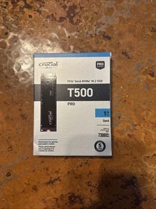 Crucial T500 Pro - 1TB - PCIe Gen4 NVMe M.2 SSD - Afbeelding 1 van 3