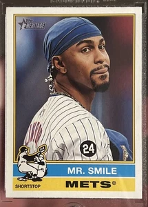 🔥2025 Topps Heritage SP Francisco Lindor "Mr. Smile" Name Variation NY Mets + 2 - Picture 1 of 3