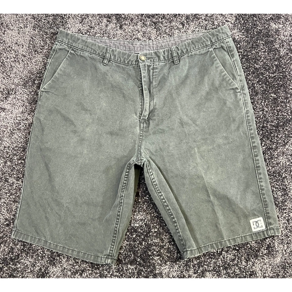 y2k DC Zapatos Para Hombre Pantalones Cortos Negros Informales Monopatín Logo Detalle Talla 36x10 Foto 1 de 4