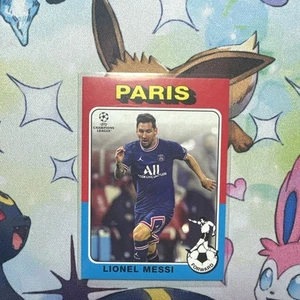2021-22 Topps UEFA Champions League #75-14 Lionel Messi 1975-76 Retro - Picture 1 of 2