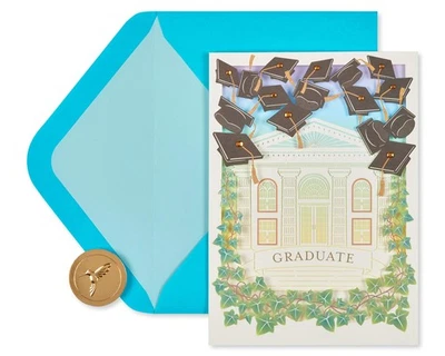 Papyrus Bright Future Graduation Card with Blue Envelope and Gold Seal - Image 1 of 4