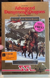 Secret of the Silver Blades D&D Commodore 64 128 Dungeons & Dragons Nuovo di zecca! - Foto 1 di 6