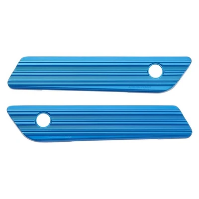 Cubiertas de cierre de alforja Arlen Ness 03-604 - azul Harley Davidson Touring 14-24 Foto 1 de 2