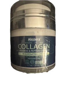 Alozera Collagen Ceramide & Peptide Complex Rejuvenating Cream Exp 4/25 1.7 oz - Picture 1 of 5
