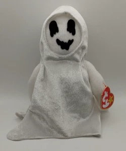 TY Beanie Babies Sheets The Ghost With Tag 1999 Halloween Plush - Picture 1 of 8