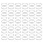  100 Pcs Römischer Kreis Plastik Klare Vorhänge Gardinenösen