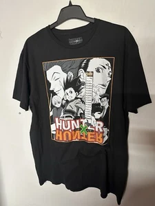 Spencer's Hunter x Hunter XL Graphic T Shirt NWT Black Anime Print All Over B6 - Picture 1 of 11