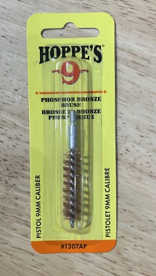 Hoppe's Pistol Phosphor Bronze Bore Brush 9mm 1307AP E-7 - Image 1 of 2