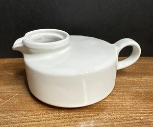 Vtg Hall White Ceramic Creamer 1708 Discontinued - Imagen 1 de 8