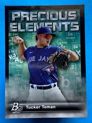2023 Bowman Platinum Precious Elements Tucker Toman #PE-29 - Image 1 of 2