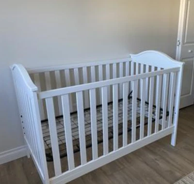 Cunas para Bebes 3 en 1 Convertible Cama para Niños Marco Cuna Blanco NUEVO Foto 1 de 4