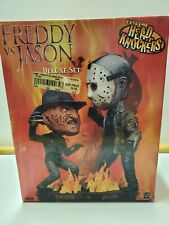 NECA Head Knockers Freddy vs Jason Figure w/ Nodding Head Used w/ Some Wear and