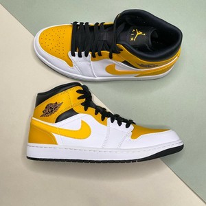 Jordan 1 Mid White University Gold for Sale | Authenticity Guaranteed | eBay