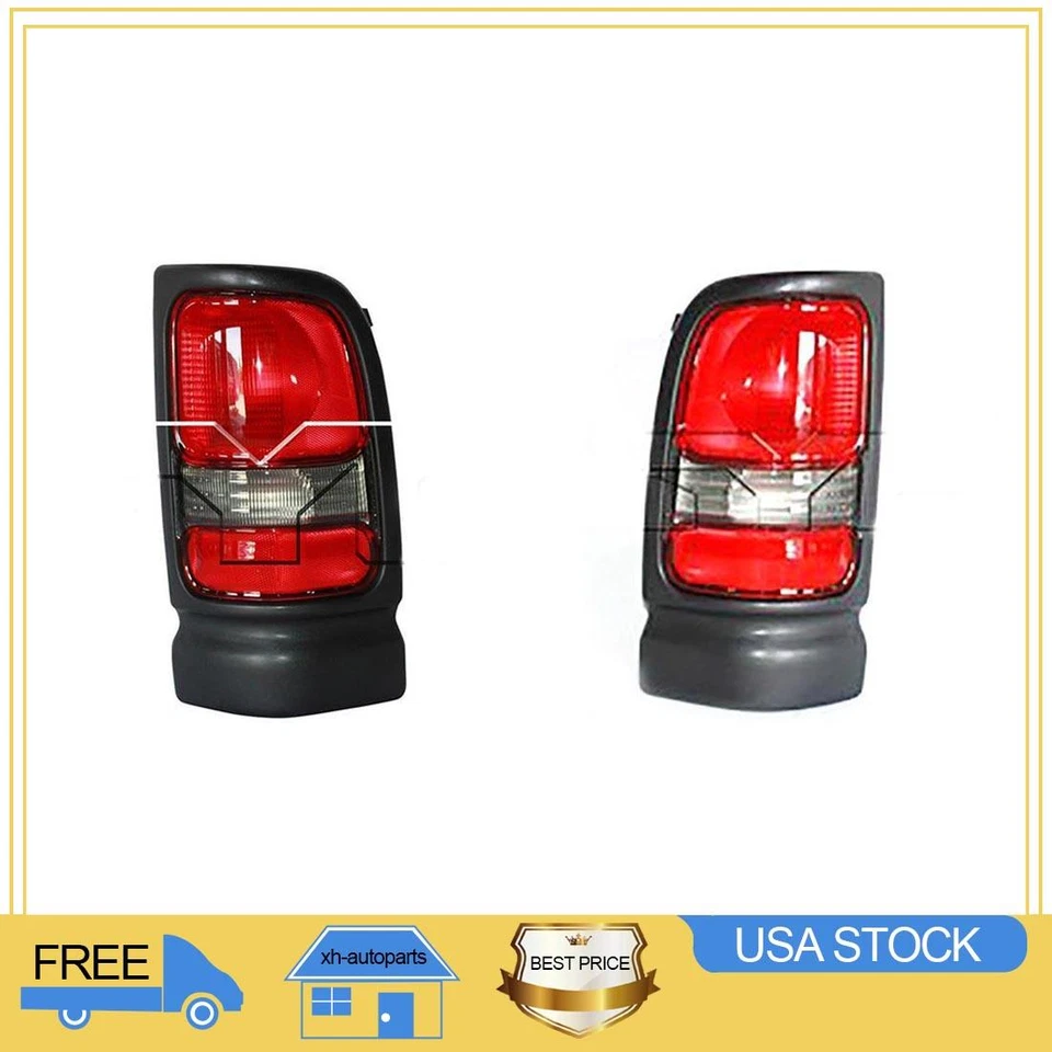 For 1994 1995 1996 2002 Dodge Ram 2500 2pcs TYC Left Right Tail Light Assembly - Image 1 of 4