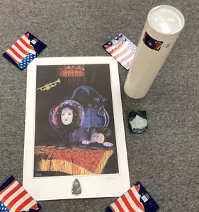 2002 Disney Haunted Mansion Ball Mickey Meets Madame Leota Lithographie LE 150 - Bild 1 von 16