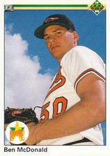 1990 Upper Deck Baseball #54B (COR: Star Rookie logo front) Ben McDonald RC