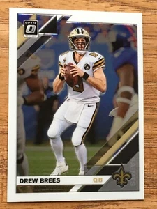 2019 PANINI DONRUSS OPTIC FOOTBALL DREW BREES CARD No.66 Saints - Picture 1 of 2