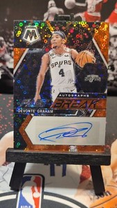 2022-23 Panini Mosaic Disco Fast Break Autographs DeVonte Graham  22/49