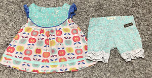 Matilda Jane Two Piece Dress And Shorts Set Toddler Girl Size 2T, CUTE!
