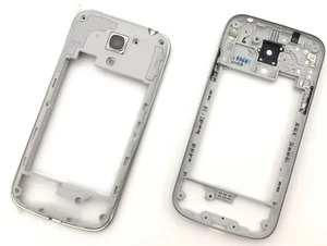 NEU Mittelrahmen für Samsung Galaxy S4 Mini i9195 Rahmen silber B-Cover Bezel - Bild 1 von 4