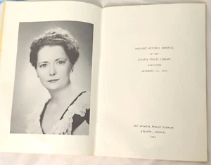 Margaret Mitchell Memorial 1954 Atlanta Public Library  GWTW by William Howland - Picture 1 of 8