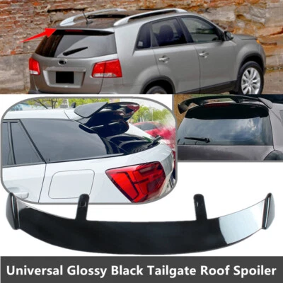 Universal Gloss Black Fit For Kia Sorento 11-13 Rear Roof Spoiler Modified Wing Foto 1 de 4