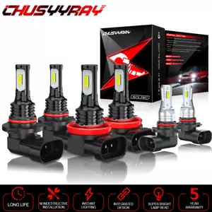 For Toyota Solara 2004 2005 2006 6000K LED Headlight + Fog Light Combo 6x Bulbs - Picture 1 of 14