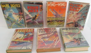 AIR COMBAT Serie von Thomson Burtis & Eustace Adams, 1940er #s 1-7 in DJs - Bild 1 von 3