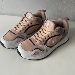 Women’s Champion NXT Spiced almond white & Purple Shoes Sz 8 US CP100049W / NOB - Picture 1 of 8