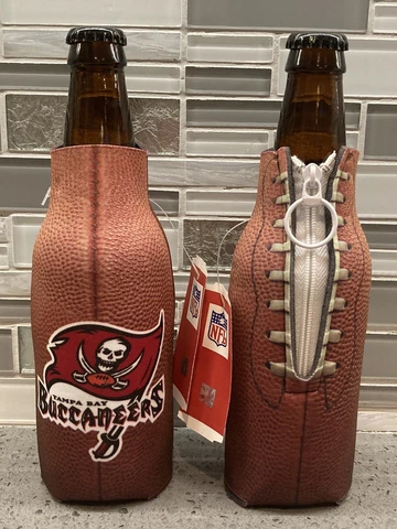 TAMPA BAY BUCCANEERS FOOTBALL NEOPRENE BOTTLE COOZIE KOOZIE COOLER W ZIPPER Cover