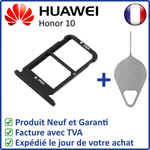SCHUBLADE KARTENHALTER DUAL SIM MICROSD VON HUAWEI HONOR 10 SCHWARZ + WERKZEUG - Bild 1 von 4