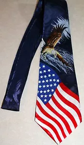 Amerikanische Flaggen und ein Weißkopfseeadler neue Poly-Krawatte! #4 - Bild 1 von 2