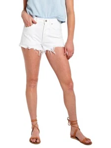 AGOLDE Parker Denim Cut Off White Shorts In Detour Size 24 - Picture 1 of 10