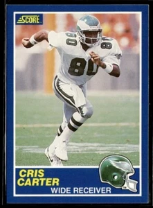 1989 Score Cris Carter RC Philadelphia Eagles #72 - Picture 1 of 2