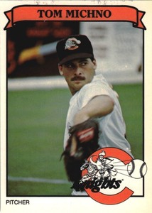 1989 Charlotte Knights Team Issue #15 Tom Michno