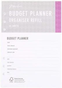 A5 Budgetplaner Organizer Mine 50 Blatt Briefpapier kompatibel mit Filofax - Bild 1 von 1