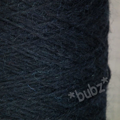 SOFT 4 PLY PURE WOOL NAVY BLUE 400g CONE 8 BALLS YARN HAND MACHINE KNIT HALO - Image 1 of 3
