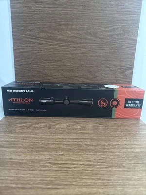 Mira para rifle Athlon Optics Neos 3-9x40 tubo de 1" segundo plano focal retícula central-X Foto 1 de 4
