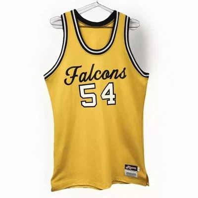 Vintage Falcons Ripon Basketball Jersey Milwaukee Sporting Goods Yellow Medium  - Image 1 of 4