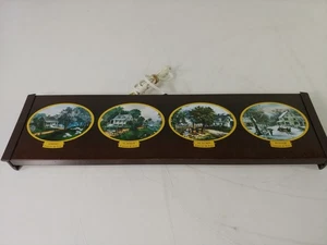 Plato caliente vintage primavera/verano/otoño/invierno CURRIER & IVES SEASONS - Imagen 1 de 3