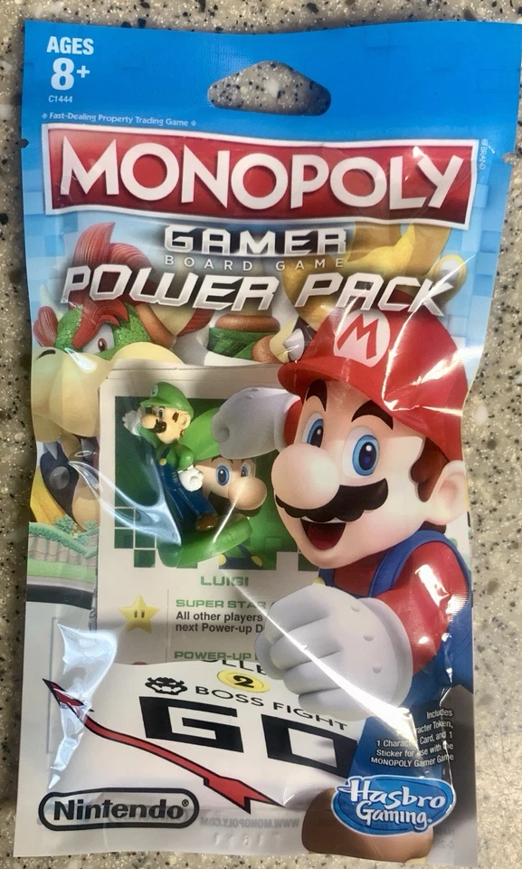 Фигурка Monopoly Gamer Power Pack LUIGI Nintendo Hasbro совершенно новая запечатанная - Изображение 1 из 1