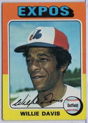 1975 Topps #10 Willie Davis in EX Condition Expos - Image 1 of 2