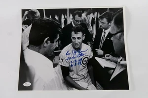 Foto KEN HOLTZMAN CHICAGO CUBS firmata e autenticata da JSA 8X10 (2) - Foto 1 di 5