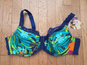 Sujetador Cacique Para Mujer Francés Cobertura Completa Coqueteo Colorido Estampado Floral 36C NUEVO - Imagen 1 de 6