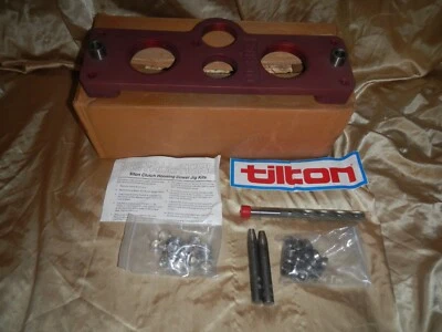 NOS VINTAGE TILTON 53-100 CHEVY BELL HOUSING DOWEL JIG KIT W/ FIXTURE CORE DRILL - Image 1 of 4