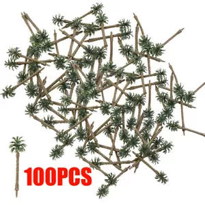 USA Coconut Palm Trees For N Or HO Scale Layout Model Tree 70mm Set of 100 - Picture 1 of 4