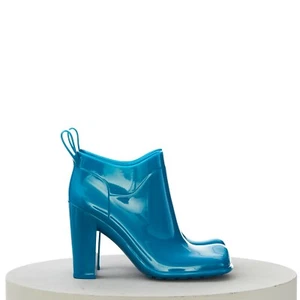 BOTTEGA VENETA 890$ 'SHINE' Rubber Ankle Boots - Blaster Blue - Picture 1 of 11
