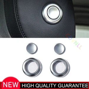 Cubierta de marco de botón de reposacabezas plateado mate para Land Rover Discovery 5 2017-20 - Imagen 1 de 9