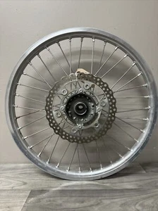 1999-02 KAWASAKI KX125 FRONT WHEEL TAKASAGO 21X1.60 DOT RIM ROTOR AXLE - Picture 1 of 5