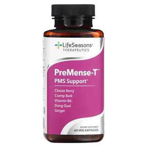 2 X LifeSeasons, PreMense-T, PMS Support, 6 Veg Capsules - Picture 1 of 2